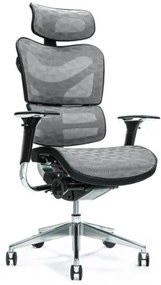 Fotel ergonomiczny biurowy wygodny Ergo 700, kolory do wyboru: czarny, granatowy, czerwony, zielony, szary. Regulowane oparcie, zagłówek i siedzisko. Najlepszy jeśli chodzi o nowoczesne fotele biurowe.