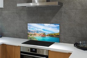 Szkło do Kuchni na Ścianę Wybrzeże w Objęciach Gór