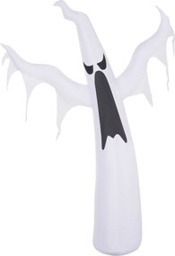 Homcom® Dekoracja Na Halloween Dmuchany Duch Led Białe Światło