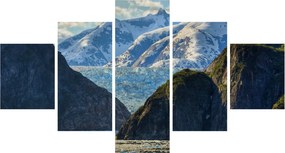 Obraz krajobrazu z górami (125x70 cm)