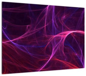 Obraz na szkle - abstrakcyjny obraz krzywych (70x50 cm)
