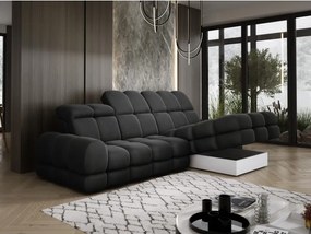 Narożnik TOLLO MINI S Prawostronny Elektryczna regulacja Solar 99 kolor Antracytowy WERSAL