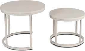 Zestaw Stolików Kawowych NELLY 43 cm/53 cm Kaszmir Japandi