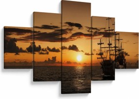 Obraz - Statek piracki (125x70 cm)