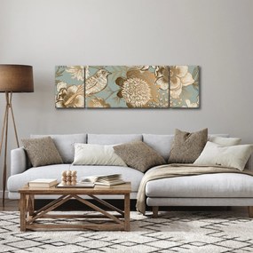 Obraz - Ogród z ptakiem (170x50 cm)