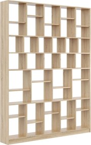 Wysoki regał na książki do salonu dąb sonoma E0-N16