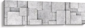 Obraz - Abstrakcja płytek betonowych (170x50 cm)