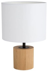 Spot-Light DO708191174 - Lampa stołowa KRETA 1xE27/25W/230V sosna/biała