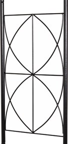 Outsunny Pergola Łukowa Kratka Brama Odporna na Warunki Atmosferyczne Metal Wys 230cm | Aosom PL