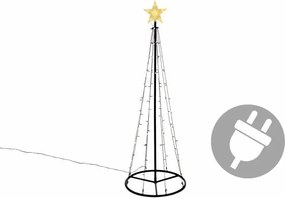 Świąteczna dekoracja - świetlna piramida,180 cm, ciepła biel