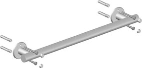 Uchwyt łazienkowy prosty srebrny 56 cm