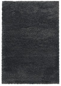 Dywan shaggy Fluffy Super Soft  ciemny szary 140 cm x 200 cm