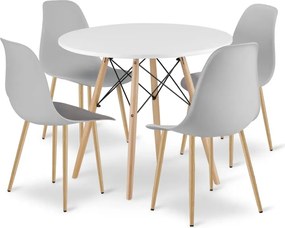 Zestaw stół z szarymi krzesłami Z4-S63