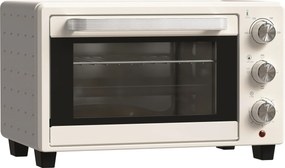 Mini Piekarnik HOMCOM, 3 tryby, do 230° C, 1400W, z akcesoriami, 46x38,5x29cm, Kremowy