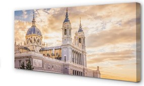 Fotoobraz na płótnie Katedra w Blasku Zachodzącego Słońca