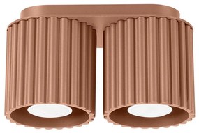 Sollux  SL.1805 - Oprawa punktowa AURA 2xGU10/10W/230V brązowa