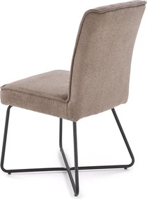 Eleganckie krzesło na metalowym stelażu K534 Halmar