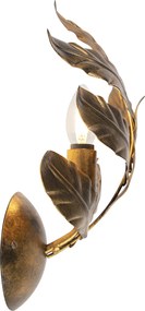 Lampa ścienna w stylu vintage antyczne złoto - Linden