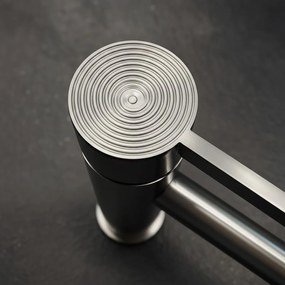 Bateria Umywalkowa Rea Foster nikiel szczotkowany niska