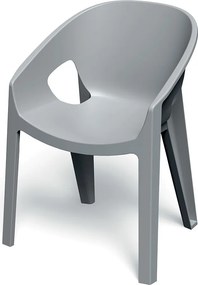 Plastikowe krzesło do ogrodu Premo Six z podłokietnikami