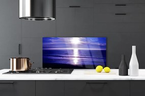 Panel Szklany do Kuchni Słoneczny Odblask Na Falach