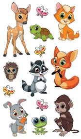 Naklejki 3D Animals, 8 x 14 cm