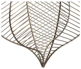 Lampa wisząca w kolorze złota z metalowym kloszem – Ixia
