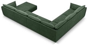 Ciemnozielony narożnik (lewostronny) Vanda – Mazzini Sofas