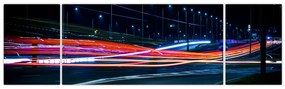 Obraz miasto nocą (170x50 cm)
