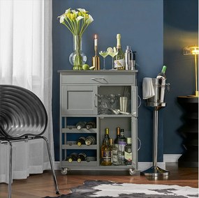 Wózek kuchenny ze stalowym blatem FKW45-HG