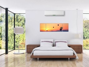 Obraz balonów na ogrzane powietrze (170x50 cm)