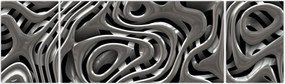 Obraz - Metaliczna abstrakcja (170x50 cm)