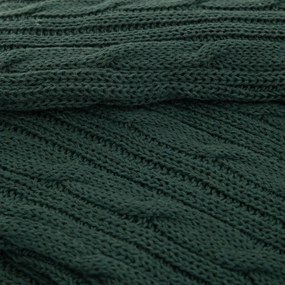 Koc  sweterkowy NEW MJOLBY zielony 130x170 cm HOMLA