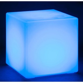 Podświetlany stołek/taboret LED, 60x60x60 cm