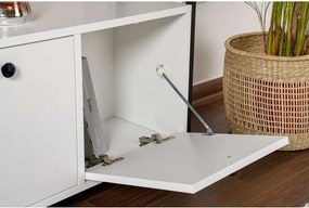 Biała konsola z matowym wykończeniem 29,5x120 cm Solace – Kalune Design