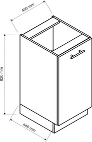 Szafka kuchenna dolna 40 cm Lumbra