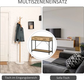 HOMCOM stół konsolowy 100 cm x 35 cm x 76,5 cm