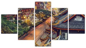 Obraz - Qintai Road, Chengdu, Chiny (125x70 cm)