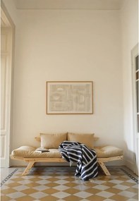 Sofa rozkładana z jasnobeżowym pokryciem Karup Design Bebop Natural
