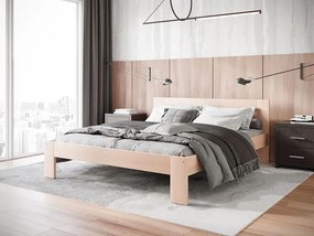 Łóżko podwójne w kolorze naturalnym 160x200 L7-Z18