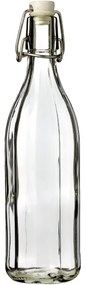 Szklana butelka z zamknięciem typu clip, 1 l, 6szt., 1 l