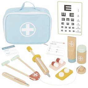 Tooky toy drewniany zestaw małego lekarza doktora w walizce z akcesoriami