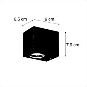 Zewnetrzna Zestaw 3 inteligentnych lamp ściennych czarnych GU10 50mm IP44 - Baleno Nowoczesny Oswietlenie zewnetrzne