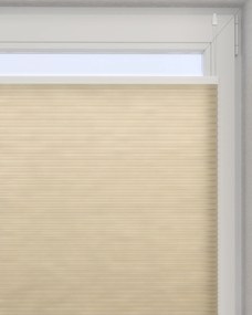 Plisa okienna na wymiar Honeycomb kolor szary tkanina półprzezroczysta