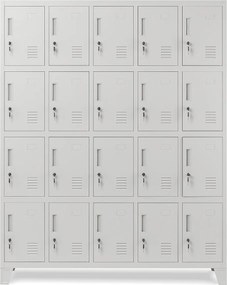 Szafa BHP 20-skrytkowa 136x45x172 cm Robert szara