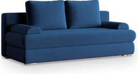 Masseno Sofa ASPERO z funkcją spania i pojemnikiem na pościel, Rozkładana sofa - Niebieski, KRONOS 09