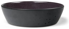 Czarna/fioletowa kamionkowa miska Gastro Black/Purple – Bitz