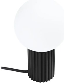Czarna ryflowana lampa stołowa A3-D59