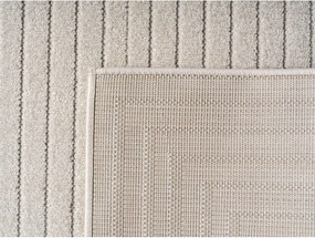 Dywan uniwersalny Nova 3D Geometria kremowy koło 120 cm x 120 cm