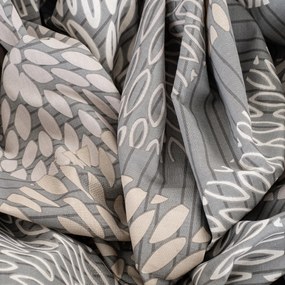 4Home Pościel bawełniana Grey Petals,, 140 x 220 cm, 70 x 90 cm